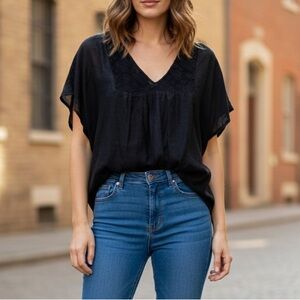 Velvet Women's Elegant Black Blouse